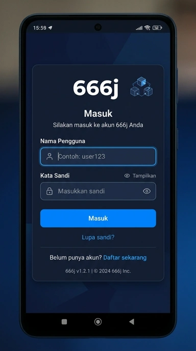 Masuk ke Akun Anda di 666j