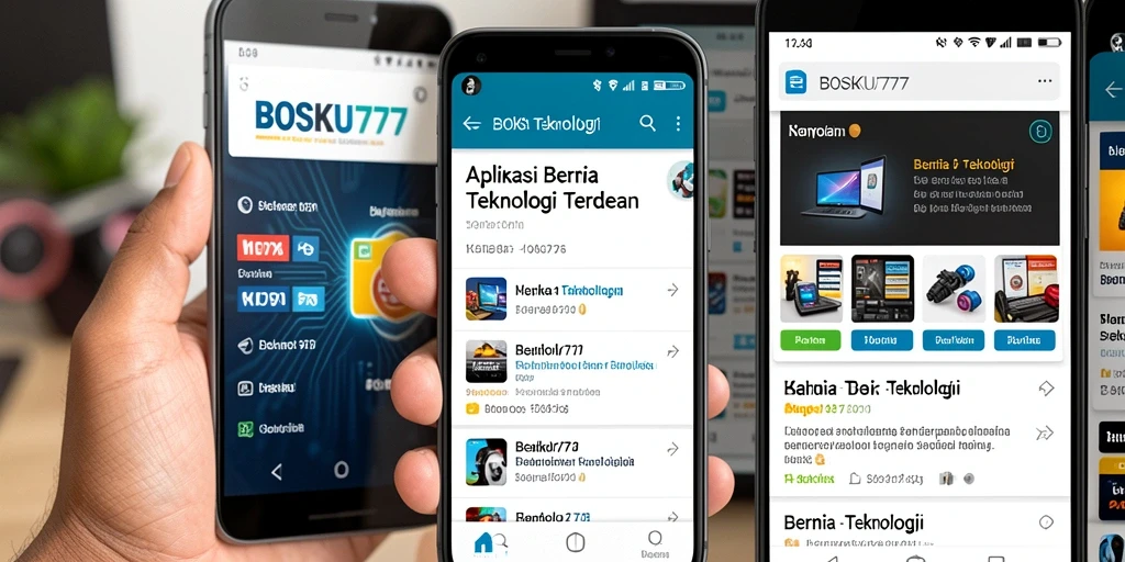 Antarmuka aplikasi BOSKU777 yang modern dan intuitif.