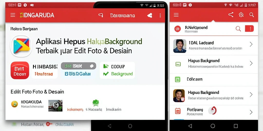 Screenshot antarmuka aplikasi IDNGARUDA yang menunjukkan fitur Hapus Background.
