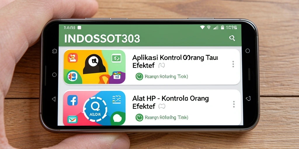 Antarmuka utama INDOSLOT303 yang intuitif untuk kontrol orang tua.