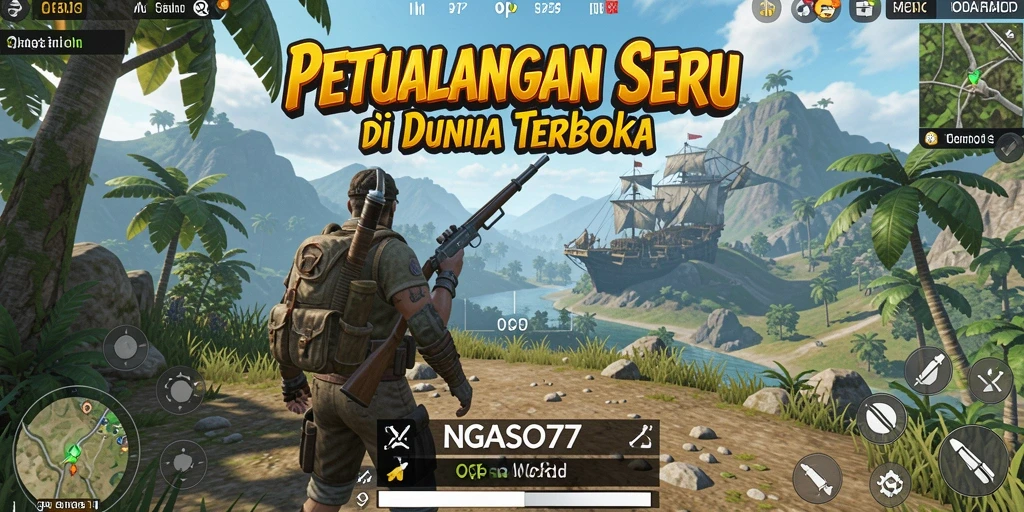 Antarmuka permainan NGASO77 yang menarik dan interaktif.